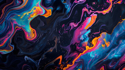 Vibrant Nebula - Abstract VJ Projections in Fluid Colors