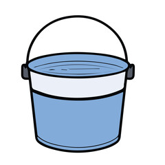 Obraz premium bucket icon line color illustration