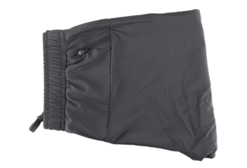 Men's trousers isolated on white, clipping path, top view