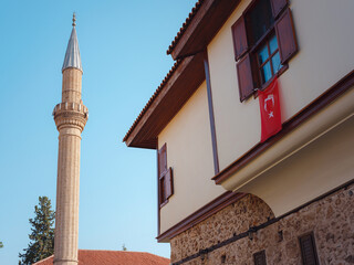 Naklejka premium A series of photos capturing the narrow streets of Antalya