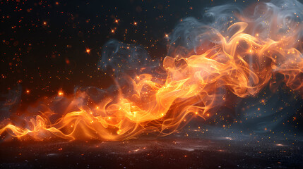 Fire Flame on Transparent Background,
An element set of flames on a transparent background
