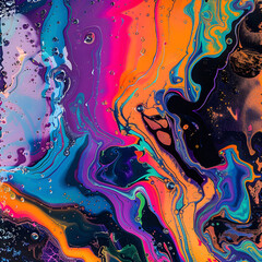 Vibrant Nebula - Abstract VJ Projections in Fluid Colors