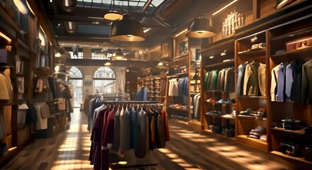 Clothing shop with aesthetic views