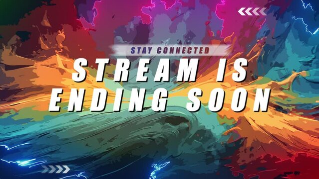 Graffiti Rainbow Overlay Stream for Screen. Ending Soon