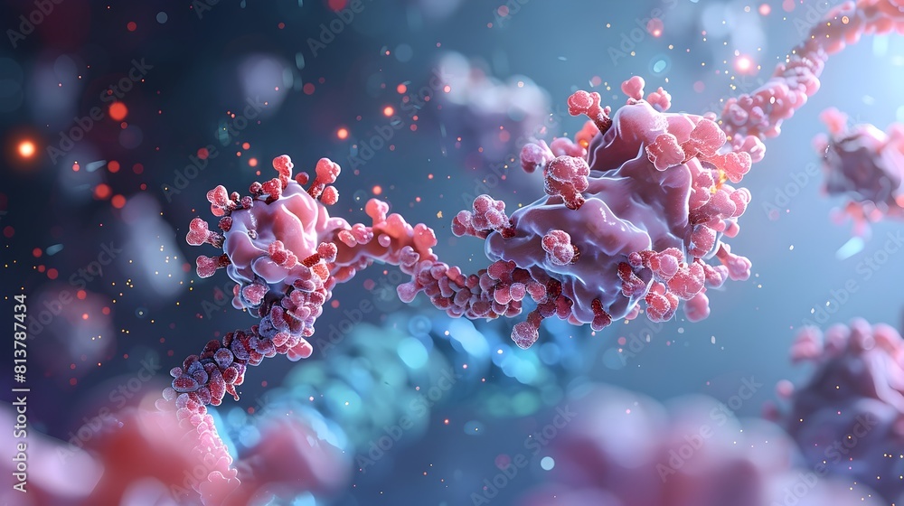 Poster insulin binding to its receptor a d of molecular animation triggering cellular responses