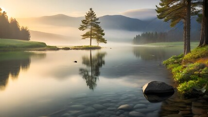 reflection in the water