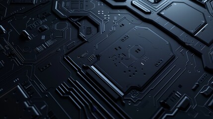 Black theme technology background.