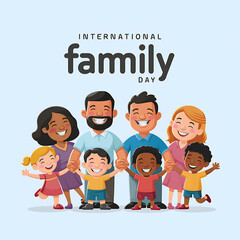 International Day of Families, family day. International Day of Families poster,  illustration, Families day poster, International Day of Families banner, story. banner,  poster. post. happy, 