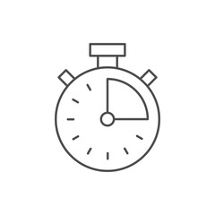Stopwatch or timer line icon