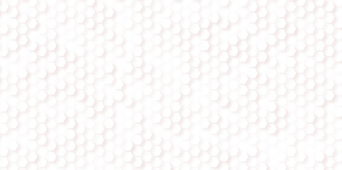 Seamless pattern of the hexagon image. Vector banner design, white background with hexagon pattern.