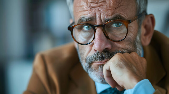 A skeptical investor listening to a dubious pitch from a fraudulent investment advisor, investment scam or fraud and incorrect information concept