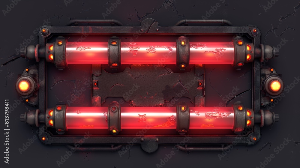 Poster illustration set for download meter indicator animation featuring progress bar loading steps with fl