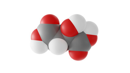 malic acid molecule, e296, molecular structure, isolated 3d model van der Waals