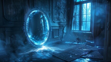 Summon your destiny with a glance into the mirror, as the darkness surrounds and magical energy fills the air, your deepest wishes come to life under the night sky.