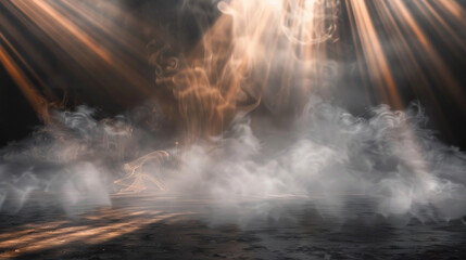 Obraz premium A timeless scene featuring Searchlight smoke background