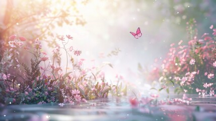 fairy day background concept with copy space 