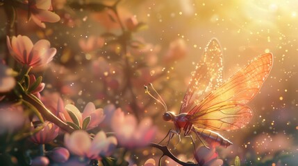 fairy day background concept with copy space 