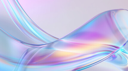 Abstract glass shape 3d render