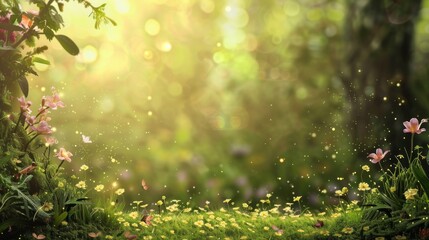 fairy day background concept with copy space 