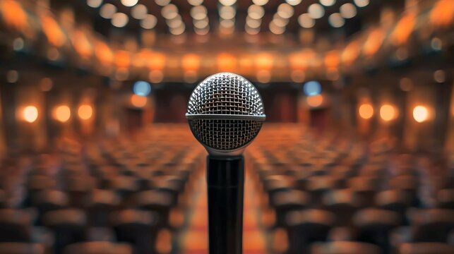 Public Speaking and Presentation Skills Workshop Help individuals overcome stage fright and improve their communication skills through interactive exercises and expert guidance in a supportive 3D 