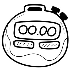 Hourglass illustration, stopwatch, time, timing device, experiment