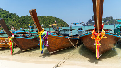 Thai national boats in Phuket