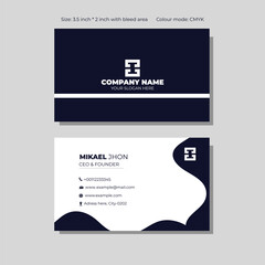 Corporate business card template design