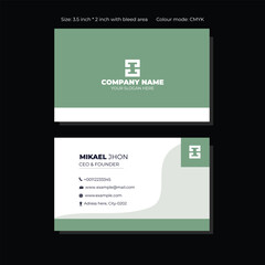 Fototapeta premium Corporate business card template design