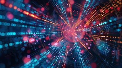Fototapeta premium Market Trends Visualization, a kaleidoscope of shifting financial patterns