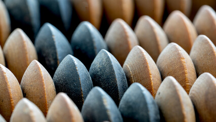 Vintage abacus or abacus on wooden background