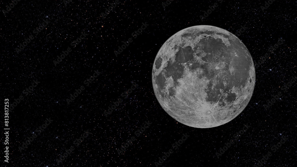 Wall mural a earth rotates on the black background. elements of this image furnished by nasa.