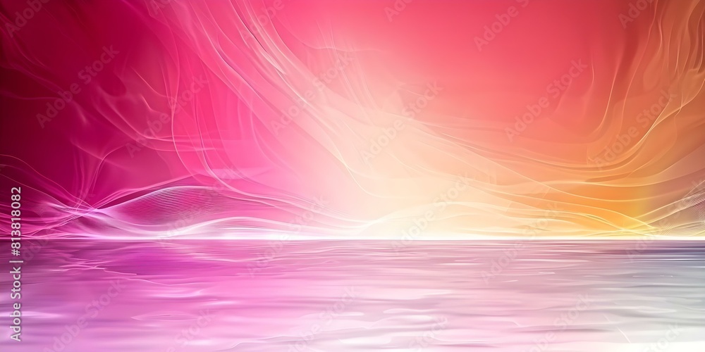 Poster design wallpaper with gradient ombre effect transitioning from deep purple to bright yellow. concept