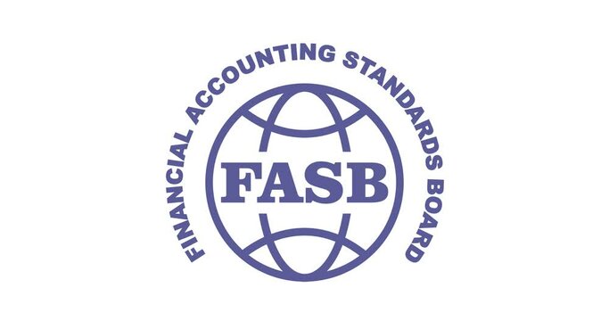FASB stamp animation, Financial Accounting Standards Board emblem, transparent background footage