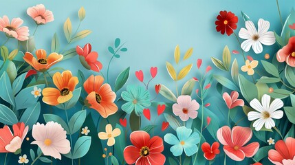 Blossoming Symphony: A Vector Floral Masterpiece