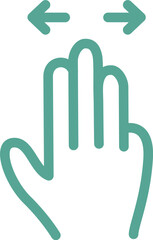 Fototapeta premium hand signs icon 
