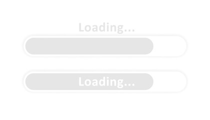 Obraz premium Loading bar icons. Flat style. Vector icons