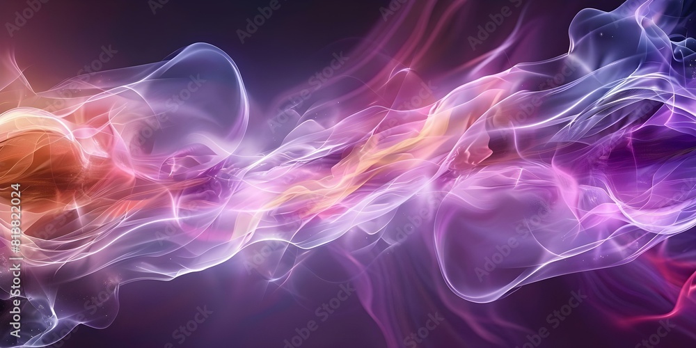 Poster futuristic rainbow chrome texture backdrop with dynamic 3d color splash waves. concept futuristic ba