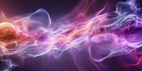 Obraz premium Futuristic rainbow chrome texture backdrop with dynamic 3D color splash waves. Concept Futuristic Backdrop, Rainbow Effect, Chrome Texture, Color Splash Waves, 3D Design