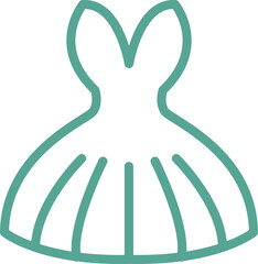 ladies dress icon 