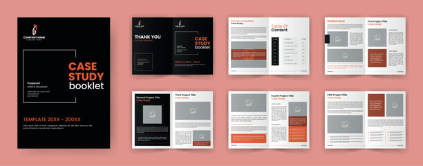 Case Study Booklet Layout Brochure.