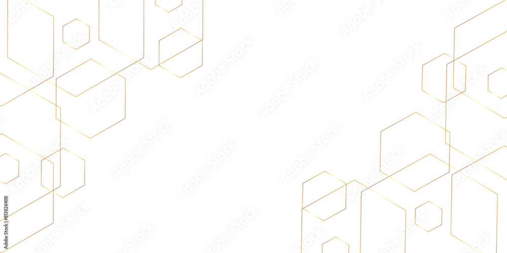 Poster hand drawn lines. abstract pattern wave simple seamless, background. golden transparent material in 