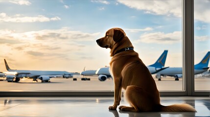 Dog at the Airport 
