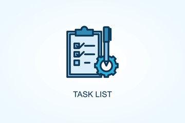 Task List vector  or logo sign symbol illustration