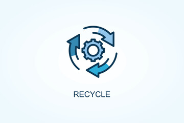 Recycle vector  or logo sign symbol illustration