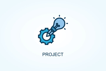 Fototapeta premium Project vector or logo sign symbol illustration