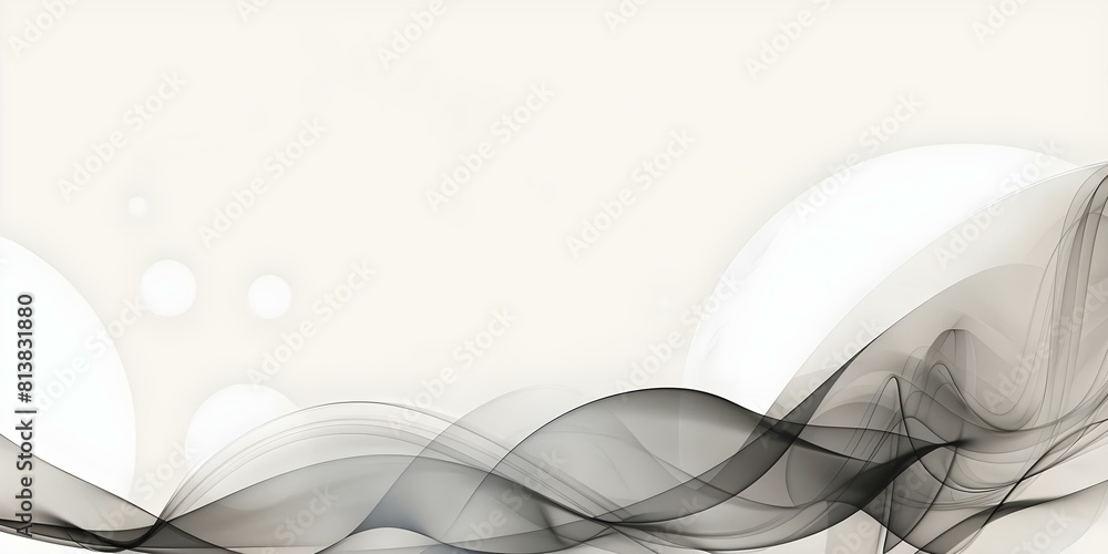 Poster sophisticated minimalist design featuring intersecting lines and circles in muted taupe hues. concep