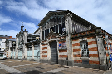 Halles du marché de La Rochelle un jour ensoleillé