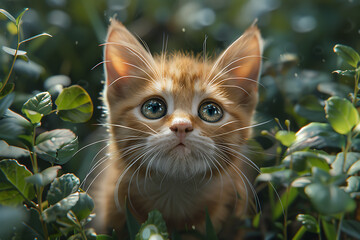 An elegant and majestic cat posing gracefully, showcasing its natural beauty and charming demeanor.