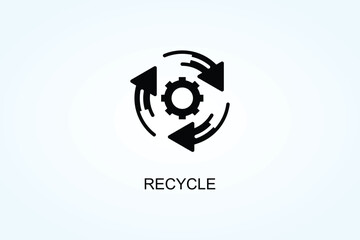 Recycle Vector  Or Logo Sign Symbol Illustration