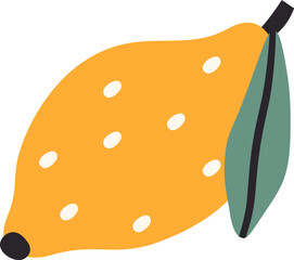 Lemon Fruit Hand Drawn